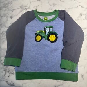 John Deere Kids Sweatshirt - Blue, Green, and Gray